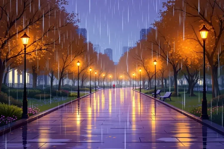 户外主播直播突遇暴雨，现场惊险又暖心
